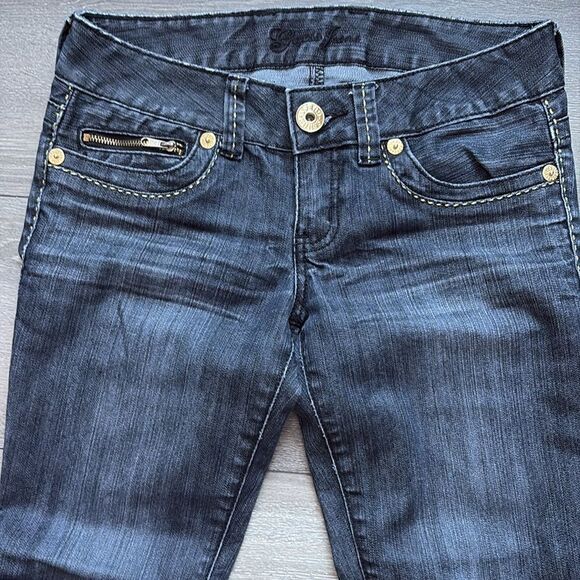 SM204 Guess mid rise skinny jeans - Picture 2 of 11